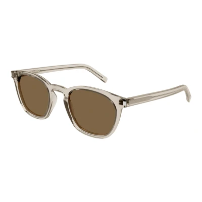 Image of Sunglasses Saint laurent Sl 28 col. 047 Unisex Squadrata Beige