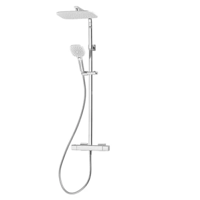 Image of Velino Cool Touch Bar Diverter Triton Showers Thermostatic Shower Mixer Set Chrome Technology Handheld Anti Scald Kit