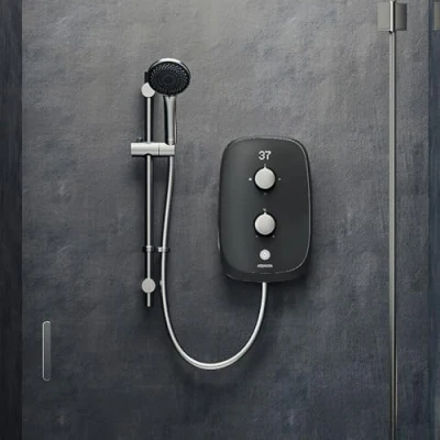 Image of Aqualisa Emerge Electric Shower 8.5kW Space Grey MEFN31