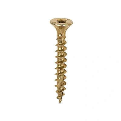 Image of TIMCO C2 Clamp Fix Multi Purpose Premium Screws TX Double Countersunk Yellow 4.0 x 30 Box of 200