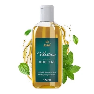Image of Vibratissimo “Desire Jump Refreshing Massage Oil with Mint, Erotic Love