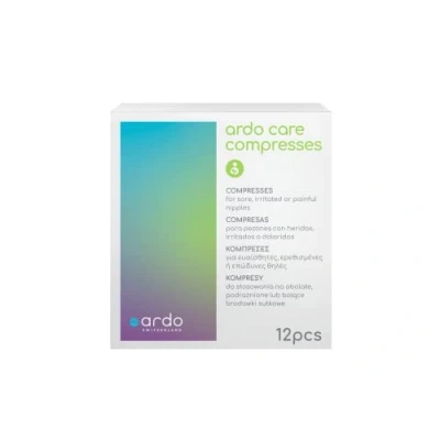 Image of Ardo Care Breast Compresses For Sore Nipples. Vegan Cooling Pad Nipple, Gel Pads To Keep Mum Feeding. Nursing Relief Patches With Instant Cooling. Moisturising (12 Pack)