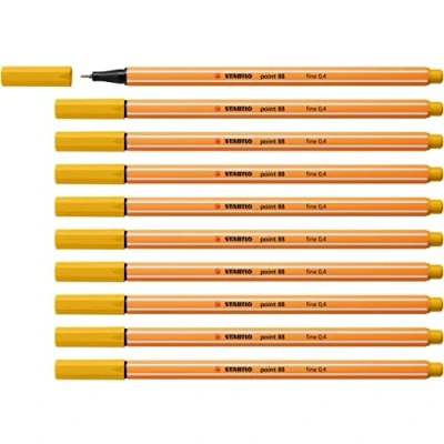 Image of Fineliner STABILO point 88 Pack of 10 Curry