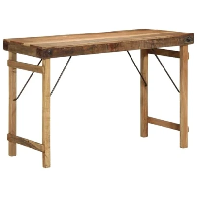 Image of vidaXL Dining Table 110x55x76 cm Solid Wood Reclaimed