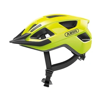 Image of ABUS Aduro 3.0 City Bike Helmet Sporty in Stylish Design For Everyday Riding and Touring Men Women Yellow, Size L