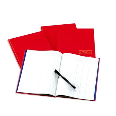 Image of Collins Debden Ltd 060440 69 Series Cathedral A4 Analysis Book, 12 Cash Columns, 96 Pages, Red