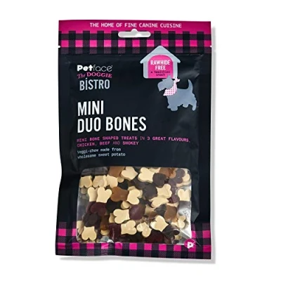 Image of Petface The Doggie Bistro Mini Duo Bones for Dogs, 125g