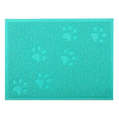 Image of DM Cat Litter Tray Mat 40x30 cm,5 Colours Available (Turquoise)