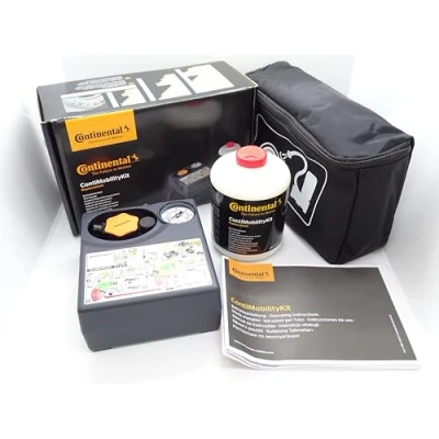 Image of Partsdealers GENUINE CONTINENTAL TYRE PUNCTURE REPAIR KIT SEALANT PUMP INFLATOR BAG SET Best B 08.2030 Contimobility NEW