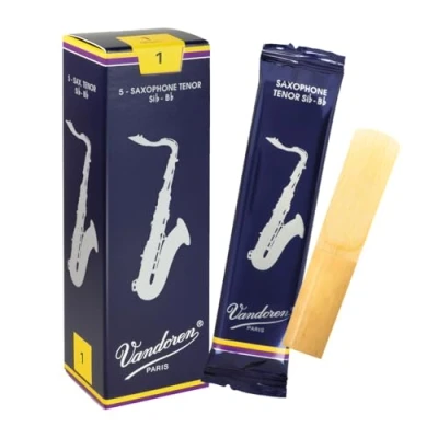 Image of Vandoren Traditional Tenor Saxophone Reeds Box of 5 Strength 1