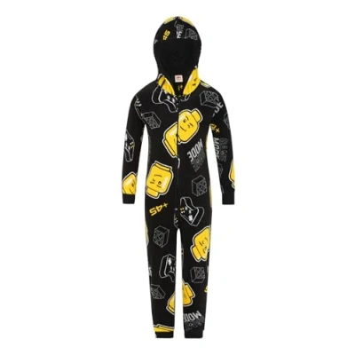 Image of LEGO Gaming Mode Boys Girls Fleece Black AOP Sleepsuit Kids Onesie (9 10 Years)