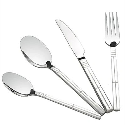 Image of Eudokky 48 Piece Stainless Steel Cutlery Set for 12 persons