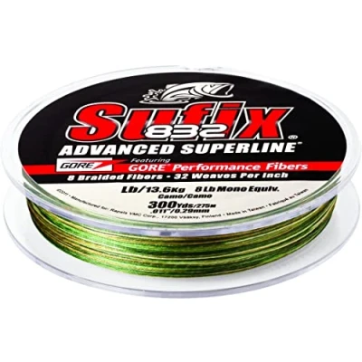 Image of Sufix 832 Advanced Superline Braid, Camo, 50 Pound/300 Yard Spool (660 150CA)
