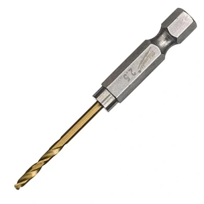 Image of Milwaukee 9.00mm Red Hex (1/4&quot;HEX) Shockwave Hssg TiN Drill