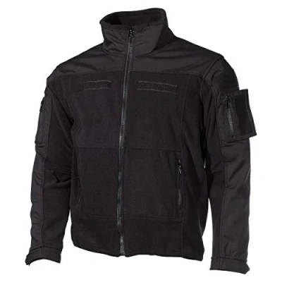 Image of MFH Men&#039;s US Combat Fleece Jacket Black Size 3XL