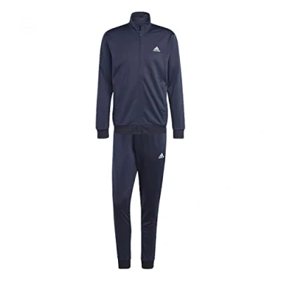 Image of adidas Men&#039;s Linear Logo Tricot Track Suit, legend ink/white, S