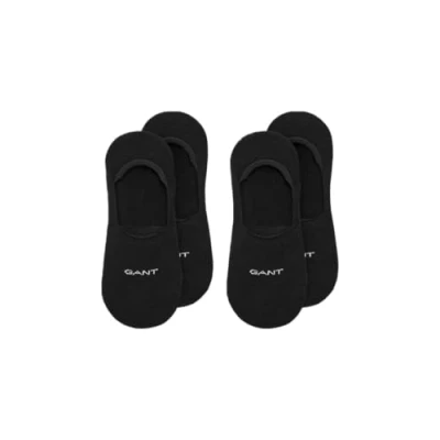 Image of GANT Men&#039;s Invisible Socks 2 Pack, Black, Standard