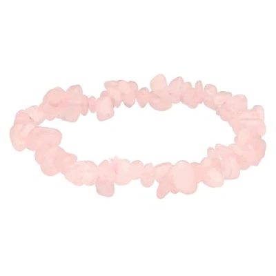 Image of Rose Quartz Crystal Chip Bracelet