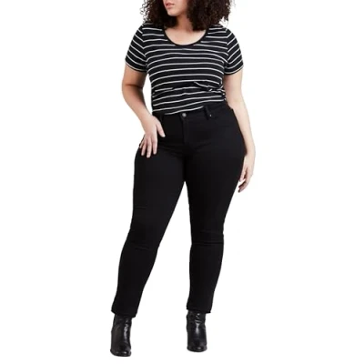 Image of Levi&#039;s Plus 311 Shaping Skinny Jeans Fit, Women&#039;s, Size: 24x30, Soft black
