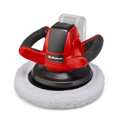 Image of Einhell Power X Change Cordless Car Polisher And Buffer 18V, 2500 RPM, Battery Powered 254mm Disc CE CB 18/254 Li Solo Polishing Machine (Battery Not Included), Red