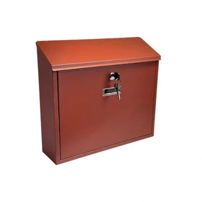 Image of Buckingham 40069 Wall Mounted Large Steel Lockable Mail, Post, Letter Box, Weather Resistant, Red