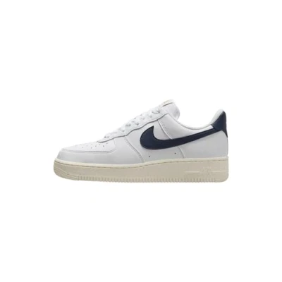 Image of Nike Sportswear AIR Force 1 07 Trainers, Women&#039;s, Size: 4.5, White/obsidian/pale ivory/metallic gold High quality imitation leather
