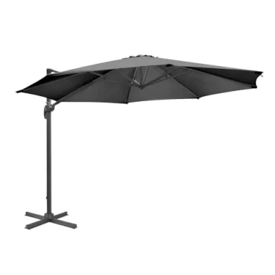 Image of Bolero Venice Heavy Duty Parasol Black 3.5m