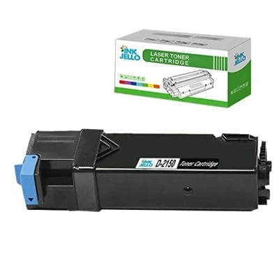 Image of InkJello Compatible Toner Cartridge Replacement for Dell 2150cdn 2150cn 2155cdn 2155cn (Black, Single Pack)