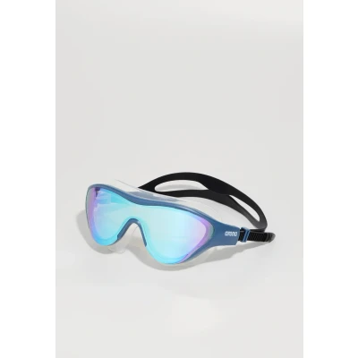Image of Arena Unisex The One Mirror Swim Mask, BLUE GREY_BLUE BLACK, Size