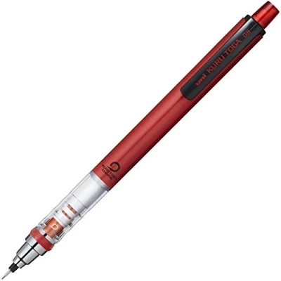 Image of uni Kurutoga Mechanical Pencil Standard, 0.5mm, Red (M54501P.15)