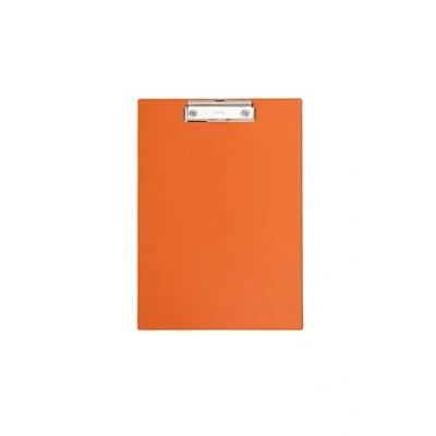 Image of MAUL 2335243 A4 Portrait Clipboard with Foil Cover Orange