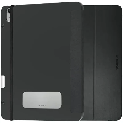 Image of OtterBox React Folio Case for iPad Air 13&quot; (M2), Shockproof, Drop proof, Ultra Slim Protective Case, Tested to Military Standard, Black
