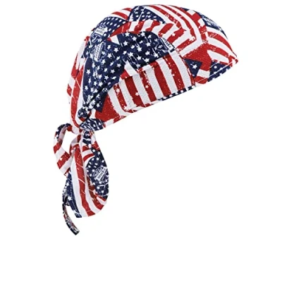 Image of Ergodyne Chill Its 6615 High Performance Bandana Do Rag, Lined with Terry Cloth Sweatband, Moisture Wicking