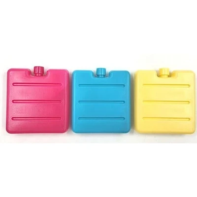 Image of 3 Pack of Small Ice Packs for Lunch Boxes Kids Mini Freezer Blocks Cool Bags Box Great School Camping Picnic Travel
