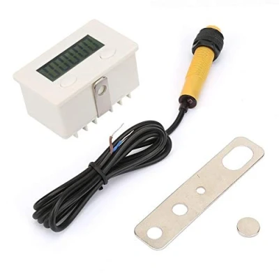 Image of Broco Magnetic Induction Counter, 5 Digit 0 99999 Digital Clicker LCD Electronic Counter Tester Punch Proximity Switch Shockproof