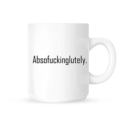 Image of Absof#ckinglutely Funny Novelty Sweary Tea/Coffee Mug/Cup Great Gift Idea