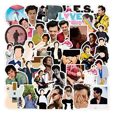 Image of Laptop Sticker Pack 100 Pcs, Harry Singer Unique Cool Stickers Waterbottle Notebook Guitar Skateboard Travel Teens