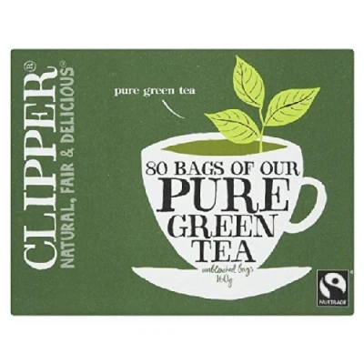Image of (12 PACK) Clipper Pure Green Tea 80 Bag 12 PACK BUNDLE