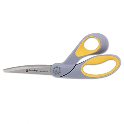 Image of Westcott ExtremEdge Adjustable Tension Titanium Bonded Scissors, 9&quot; Bent, Gray
