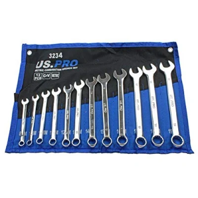 Image of BERGEN 12PC METRIC COMBINATION WRENCH SET 8 19MM B1910