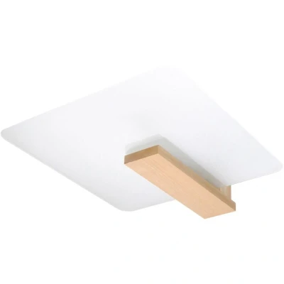 Image of Lappo Flush Ceiling Light Natural Wood