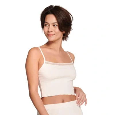 Image of Sloggi Women&#039;s GO Ribbed Crop top Shirts, Angora, L