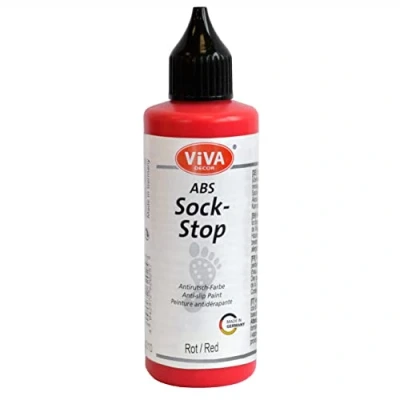 Image of Viva Decor Abs Sock Stop Paint 82Ml Red