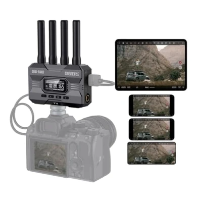 Image of Accsoon CineView SE Wireless 1080P HD Video HDMI and SDI Transmitter, Dual Band Transmission, Range of 1200 ft/350m, Latency 0.05s Video, Support 4 Android or iOS Devices APP Monitoring