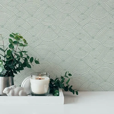Image of Galerie Wallpaper Geo Swirl Motif FS72002