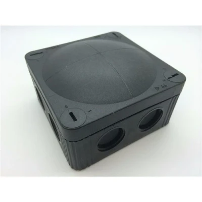 Image of Wiska Combi 308/5 32A Black IP66 Weatherproof Junction Adaptable Box Enclosure With 5 Way Connector