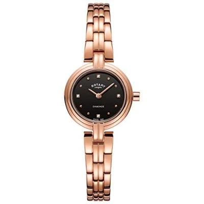 Image of Rotary Womens Analogue Classic Quartz Watch with Stainless Steel Strap LB00414/15