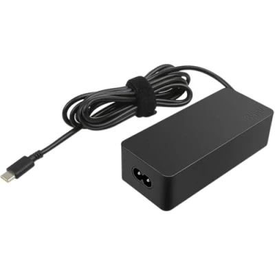 Image of Lenovo 65w USB Type C Ac Adapter 4X20M26268 With 2 Prong Power Cord Included, Black In The Original Retail Packaging.