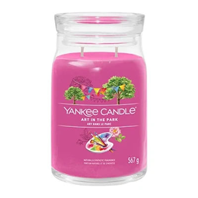 Image of Yankee Candle Signature Scented Art in The Park Large Jar with Double Wicks Soy Wax Blend Long Burning Perfect Gifts for Women