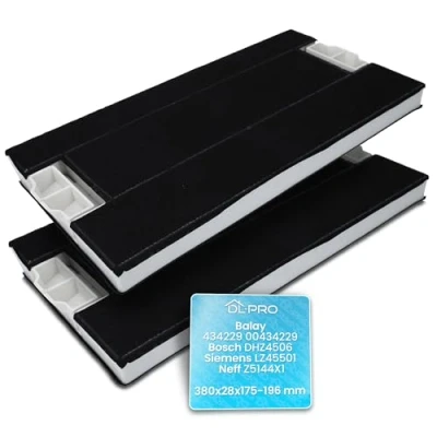 Image of DL pro Activated Carbon Filters, 2 x Filter for Balay 434229, Cooker Hood Air